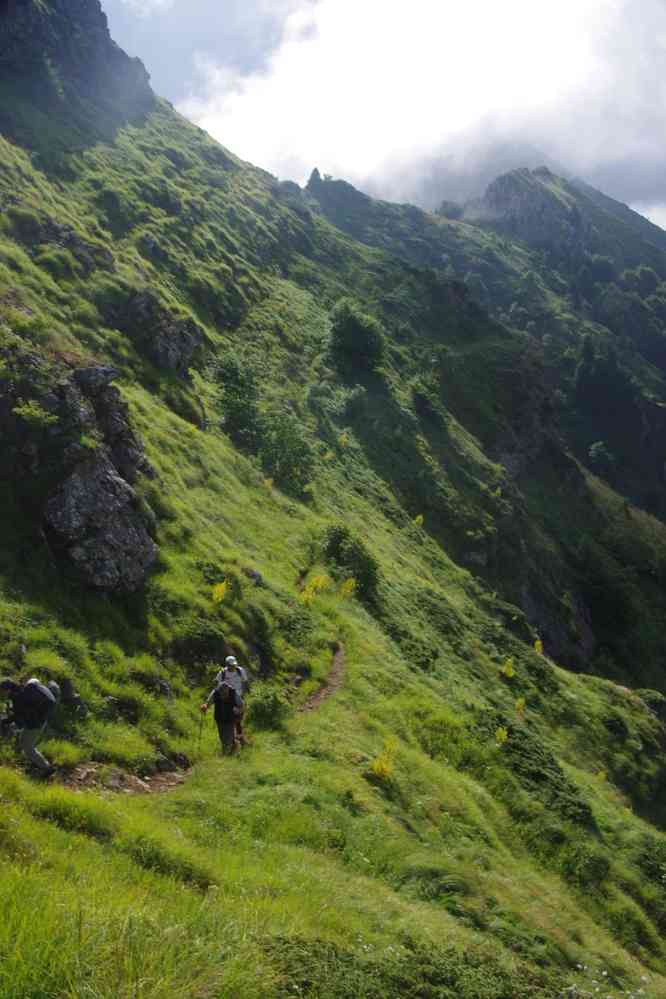 Sentier en courbe de niveau, le 16 juillet 2019