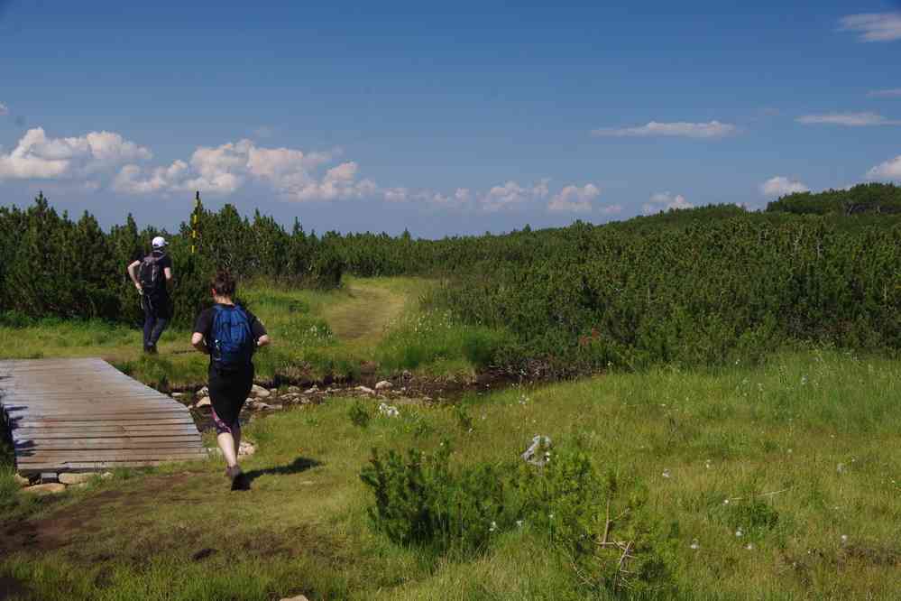 Fin de randonnée aux Sept lacs, le 22 juillet 2019