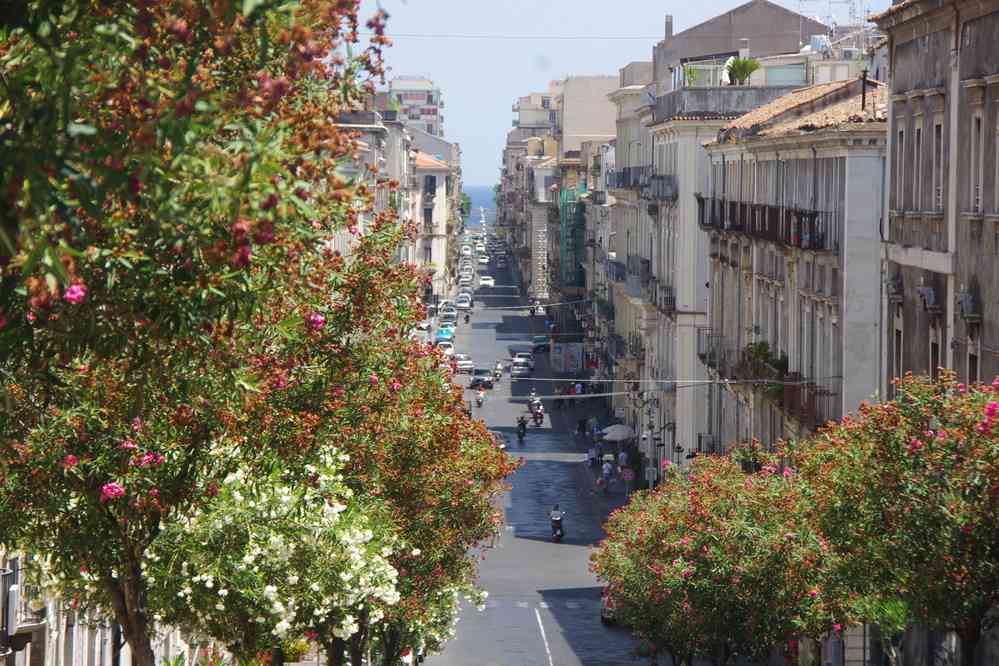 Via Antonino di Sangiuliano (Catane), le 1ᵉʳ août 2020