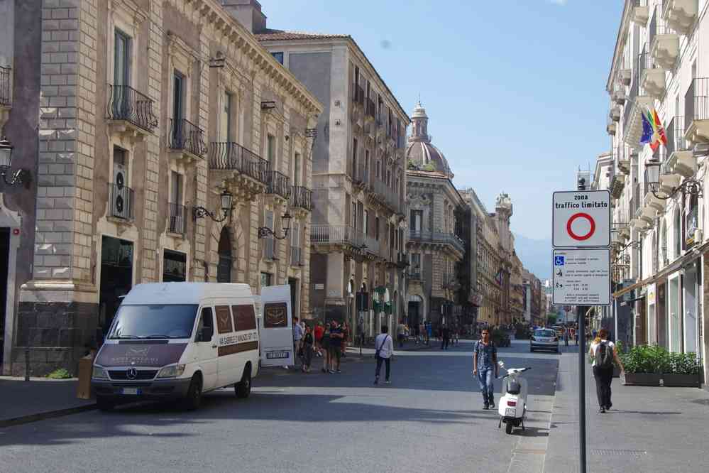Via Etnea (Catane), le 1ᵉʳ août 2020