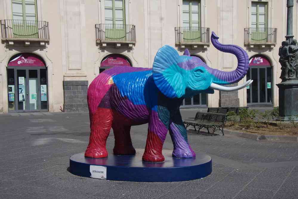 Piazza Università (Catane), le 1ᵉʳ août 2020