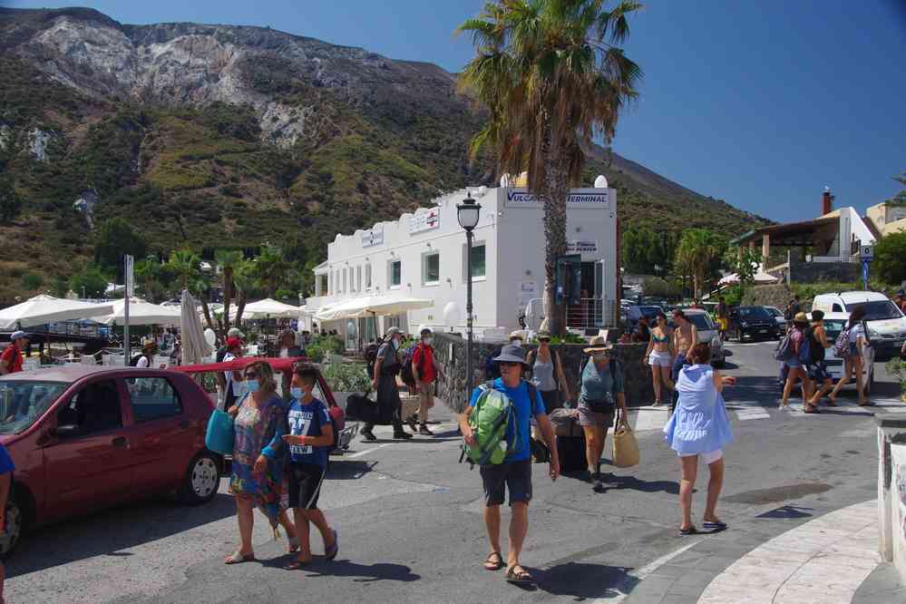 Débarquement à Vulcano, le 2 août 2020