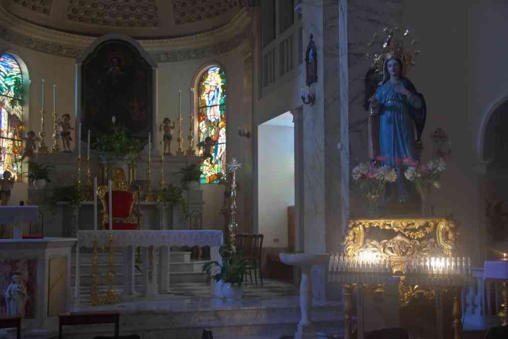 Salina, église de la Madonna del Terzito (XVIIᵉ), le 3 août 2020