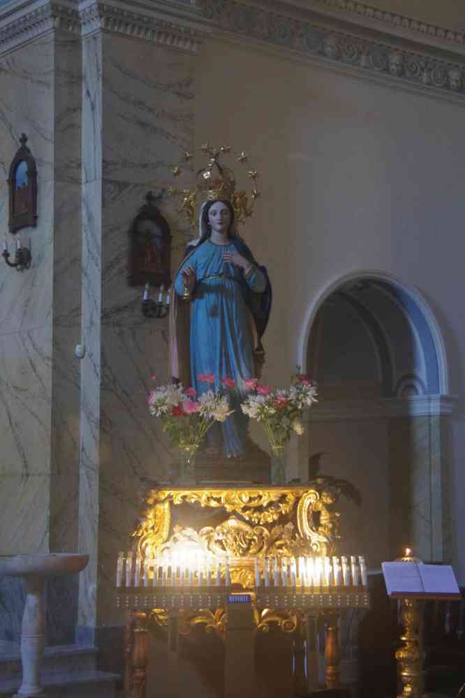 Salina, église de la Madonna del Terzito (XVIIᵉ), le 3 août 2020