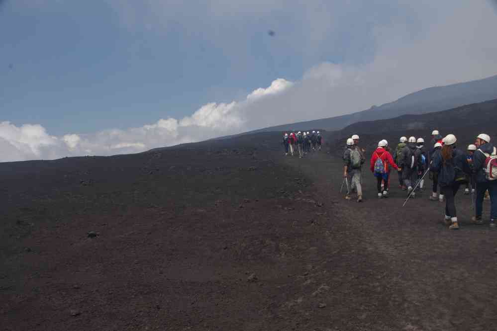 Etna : montée en direction du sommet, le 7 août 2020