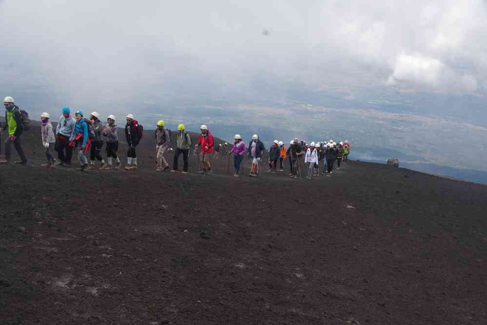 Etna : montée en direction du sommet, le 7 août 2020