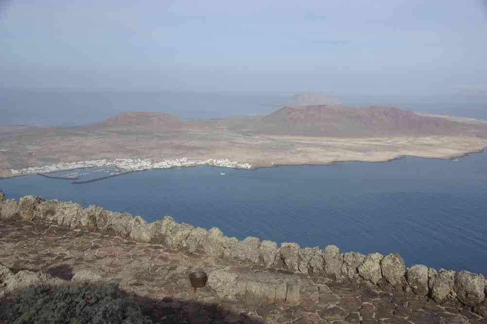Vue depuis le mirador del Río, le 31 décembre 2013