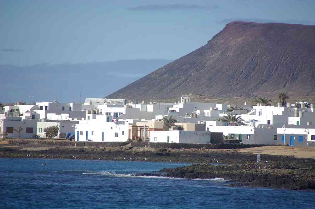 Arrivée à Caleta de Sebo à la Gracioza, le 2 janvier 2014
