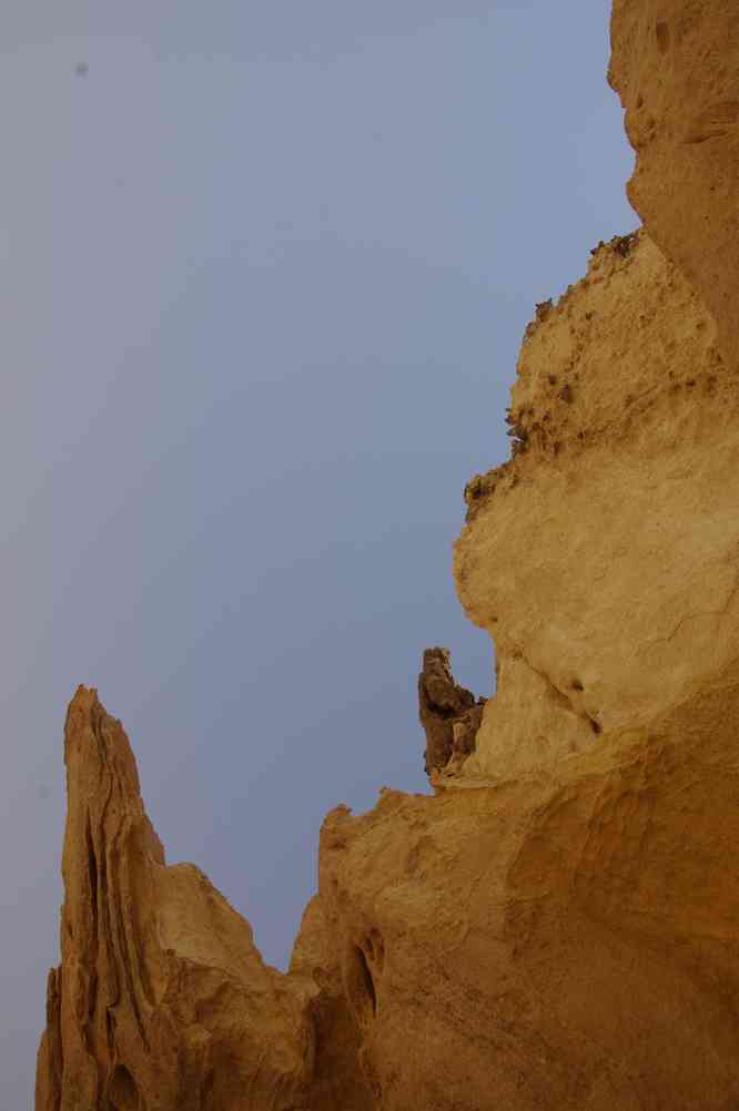 Arrêt dans un massif de silex, le 1ᵉʳ avril 2012