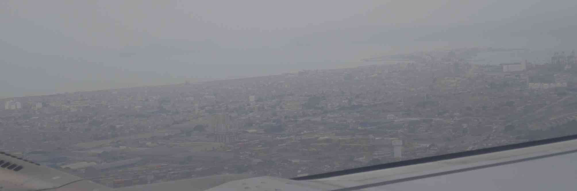 En quittant Lima en avion (vol en direction d’Arequipa), le 4 août 2024