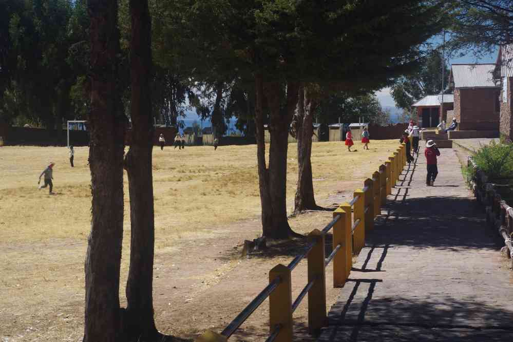 Lac Titicaca, randonnée dans l’île de Taquile. École, le 7 août 2024