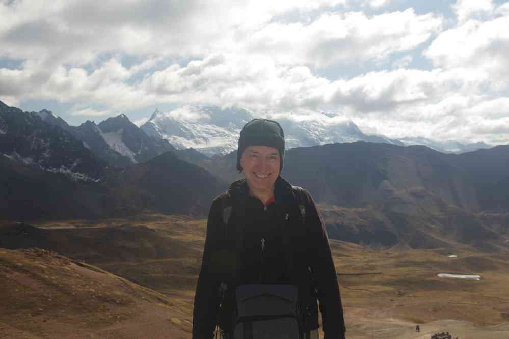 Depuis le mont Vinikunka 5036 m. Vue sur le Nevado Ausangate 6384 m, le 9 août 2024