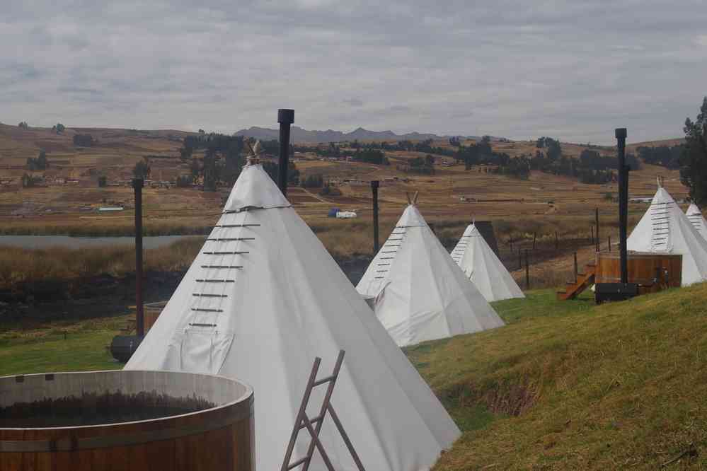 Le logement des kayakistes de la laguna Huaypo, le 10 août 2024