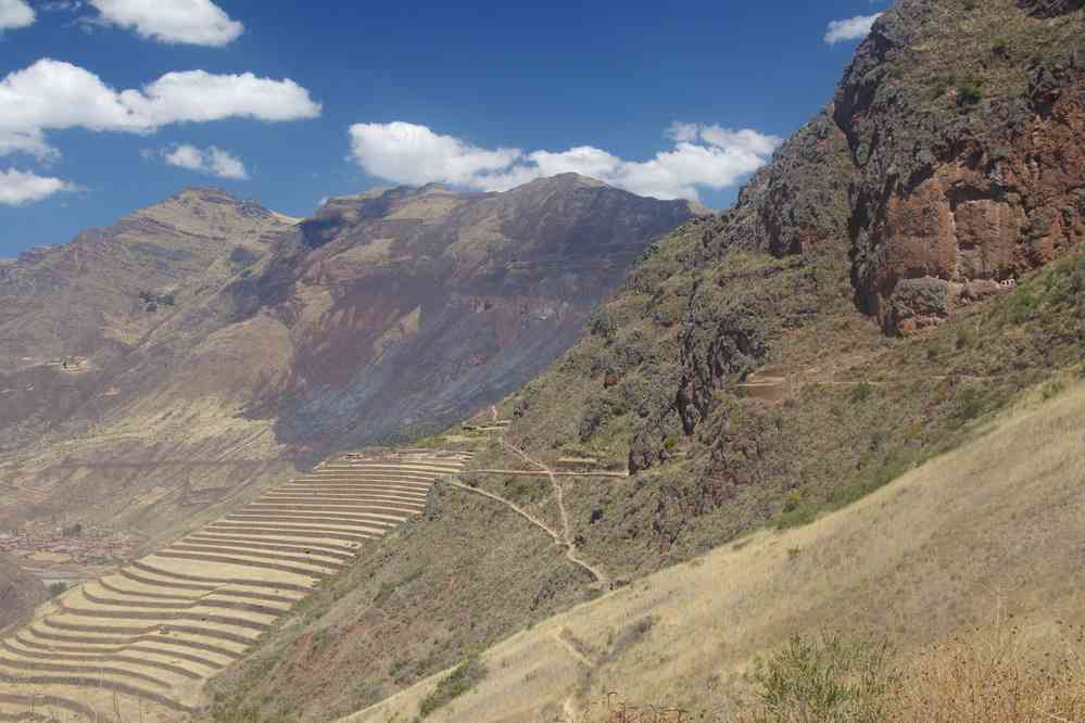 Visite du site archéologique de Pisac, le 13 août 2024. Fin (prématurée ?) de visite et retour au véhicule