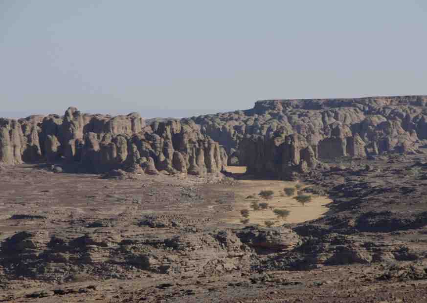 Vue vers le site d’El Ghessour