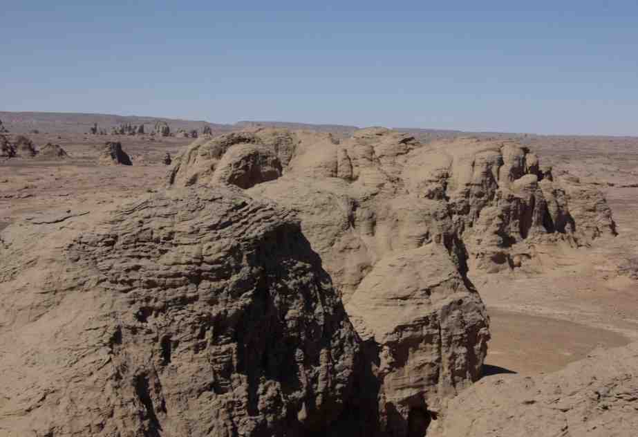Formations de grès dans les environs de l’oued Hartes