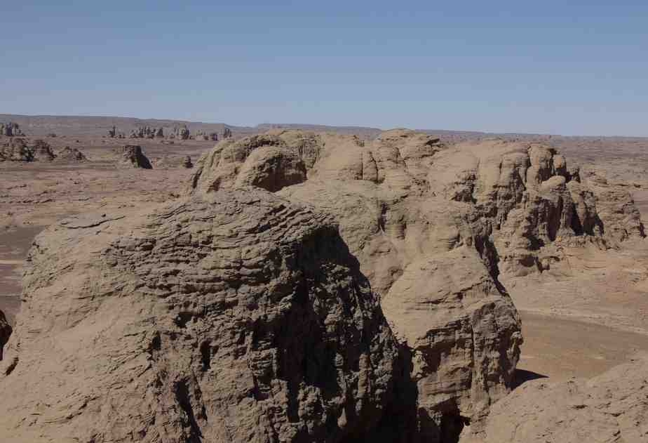 Formations de grès dans les environs de l’oued Hartes