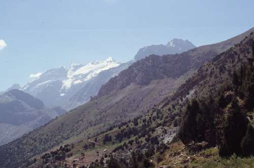 Vue depuis le col de Guitan, le 15 août 2004
