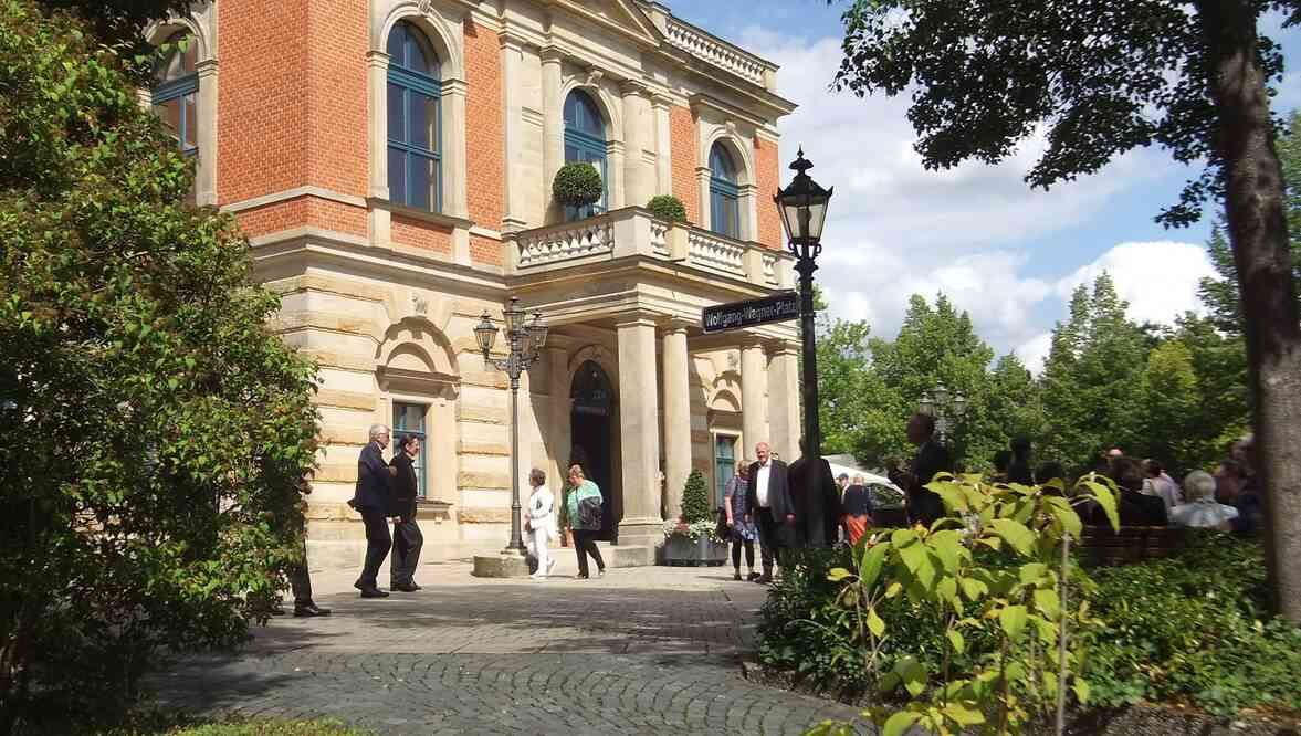 Bayreuth, palais des Festivals (Festspielhaus). 16 août 2019