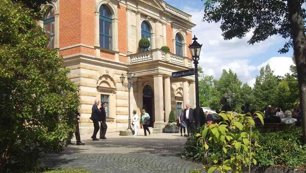 Bayreuth, palais des Festivals (Festspielhaus). 16 août 2019