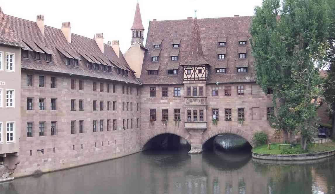 Nuremberg, rivière Pegnitz. 17 août 2019
