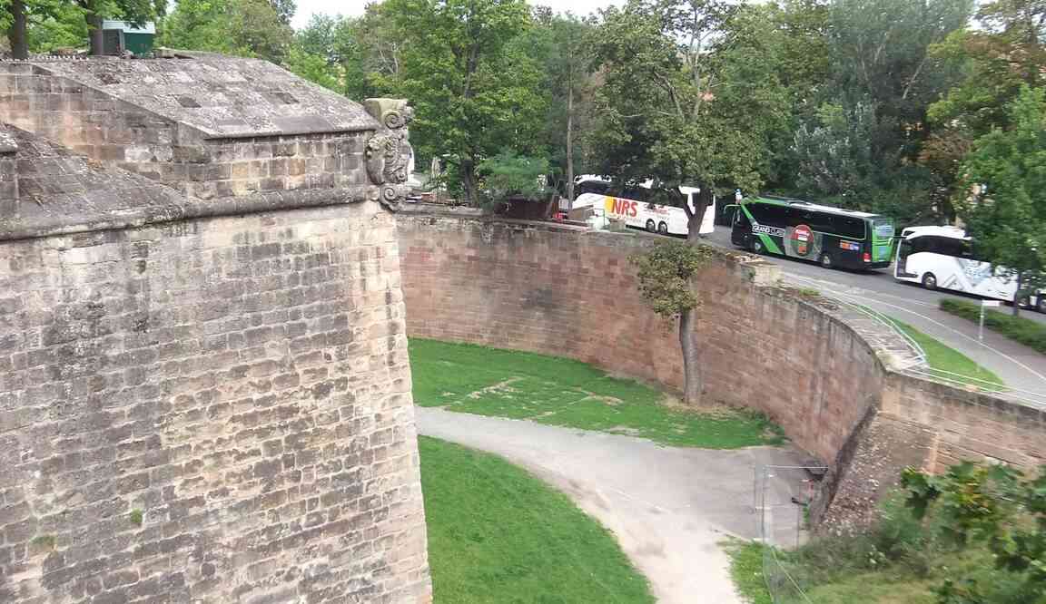 Nuremberg, depuis les murs du Château impérial. 17 août 2019