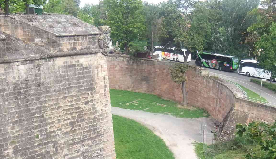 Nuremberg, depuis les murs du Château impérial. 17 août 2019