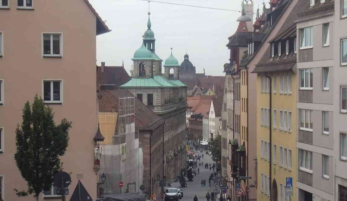 Nuremberg, en direction de l’hôtel de ville. 17 août 2019
