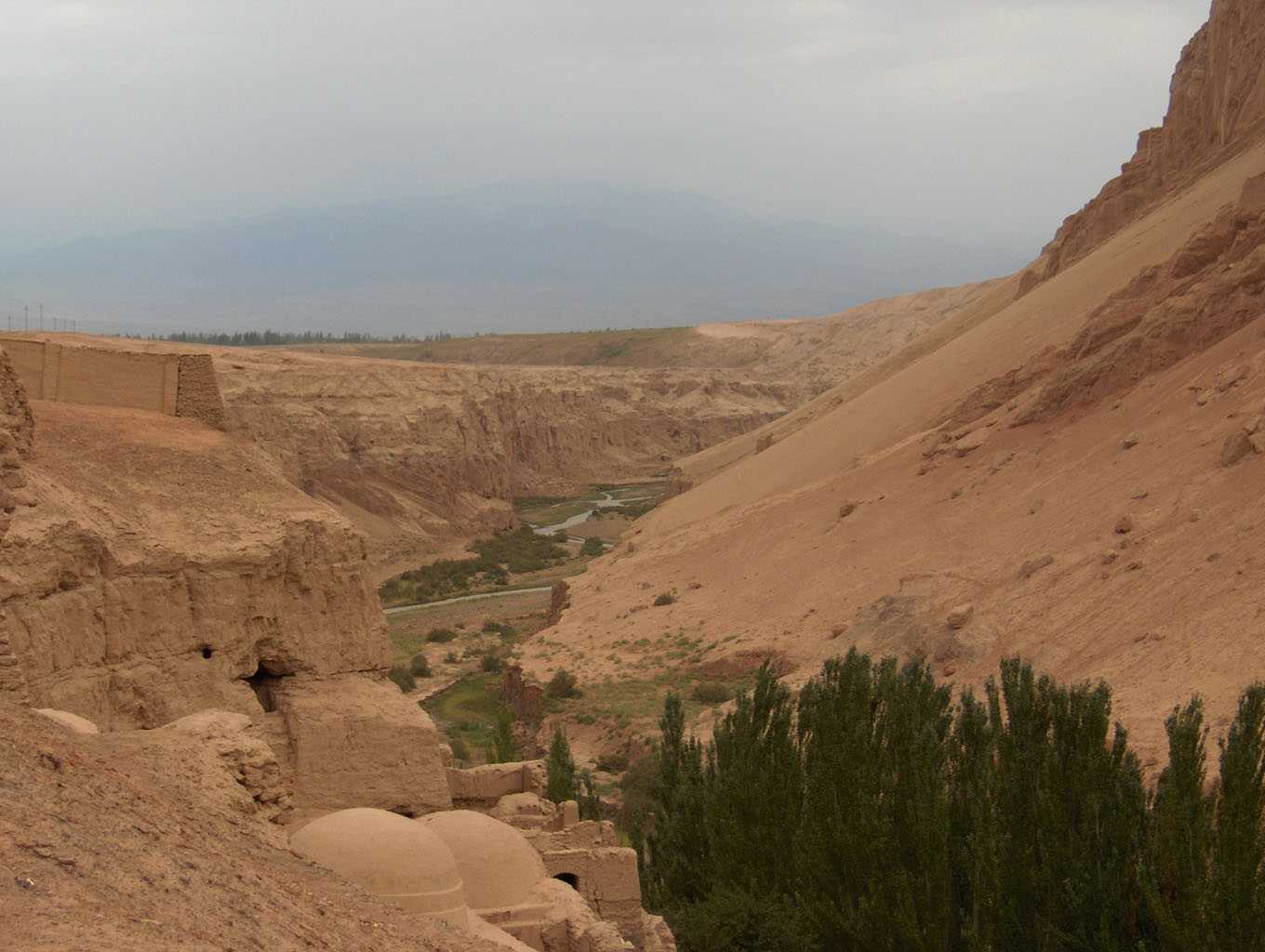 Bezeklik (grottes des Mille Bouddhas), le 5 août 2005