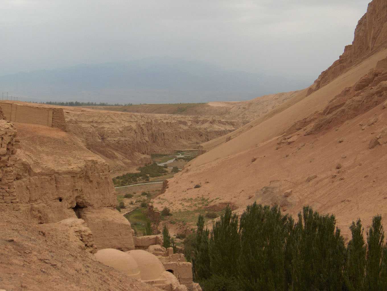 Bezeklik (grottes des Mille Bouddhas), le 5 août 2005