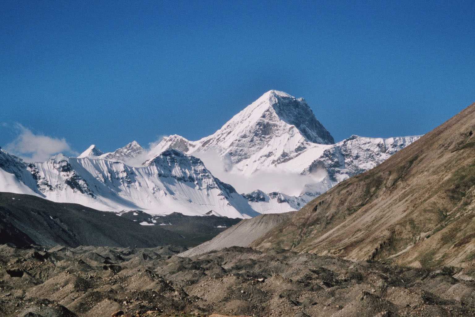Le glacier de Kuksaï, le 14 août 2005