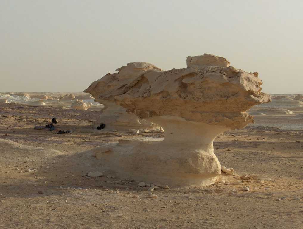 Dans l’ancien désert Blanc, le 17 avril 2005