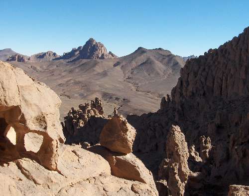 Site des peintures rupestres d’Amezroug, le 29 décembre 2004