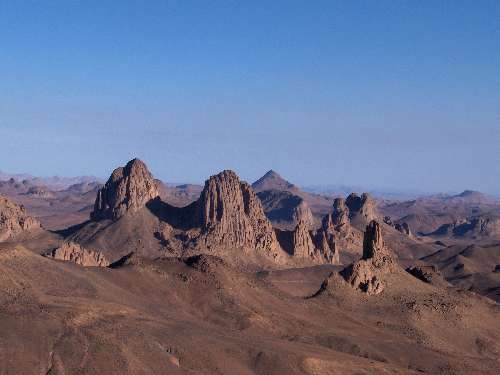 Paysage de l’Assekrem, le 28 décembre 2004