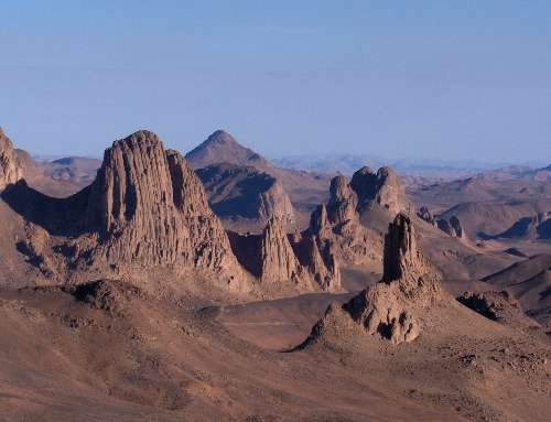 Paysage de l’Assekrem, le 28 décembre 2004