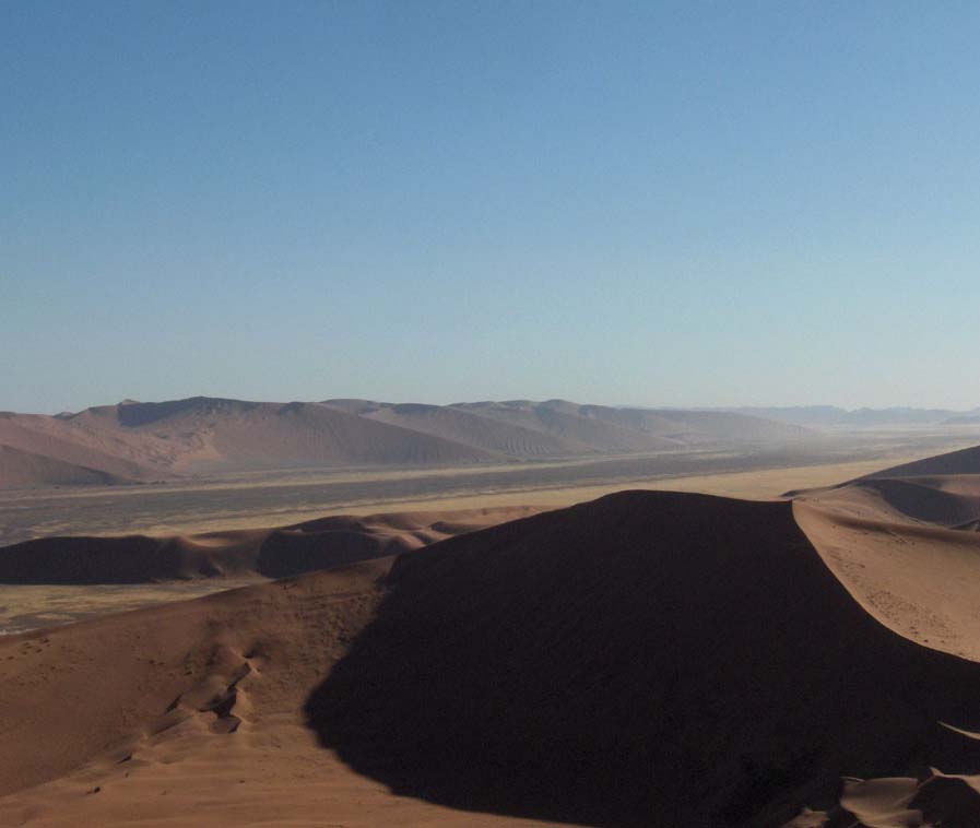 Balade dans les dunes de Sossusvlei, le 1ᵉʳ janvier 2007