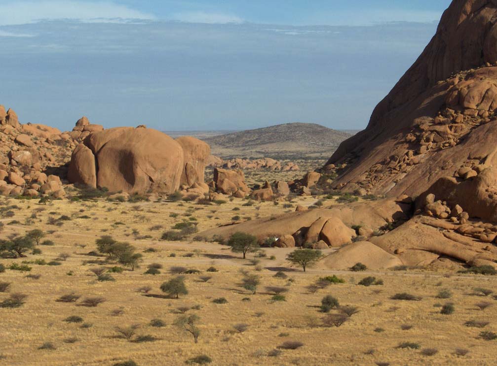 Le massif de Spitzkoppe, le 28 décembre 2006