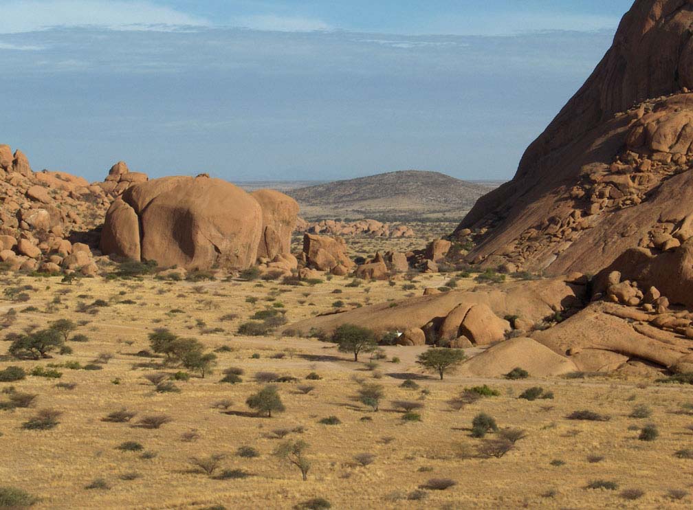 Le massif de Spitzkoppe, le 28 décembre 2006
