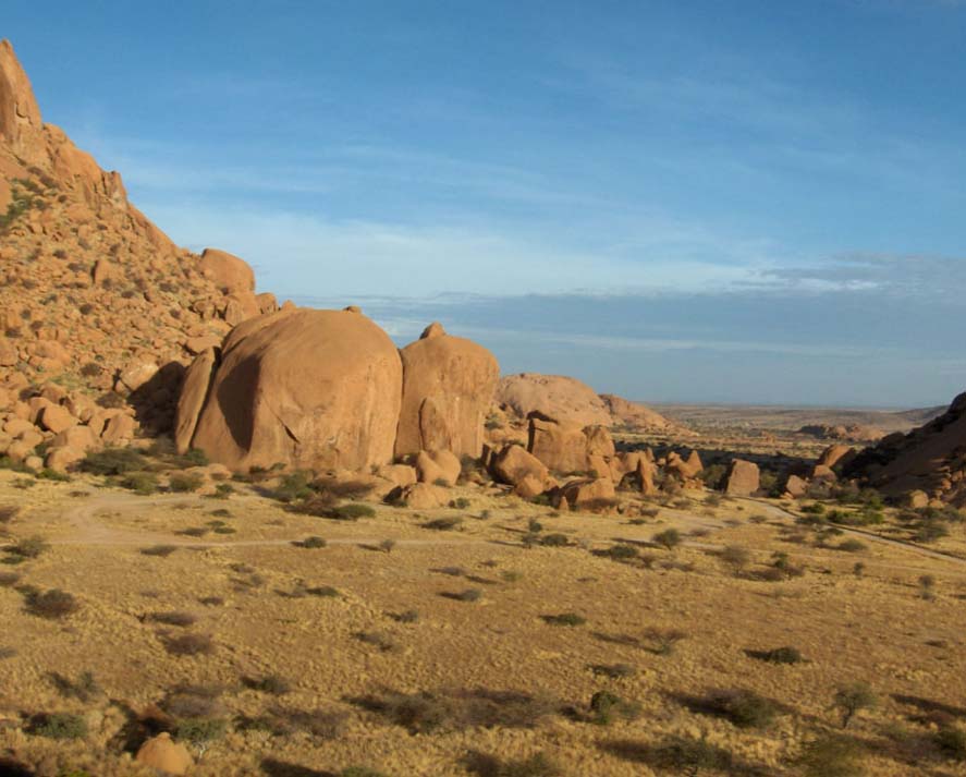 Le massif de Spitzkoppe, le 28 décembre 2006