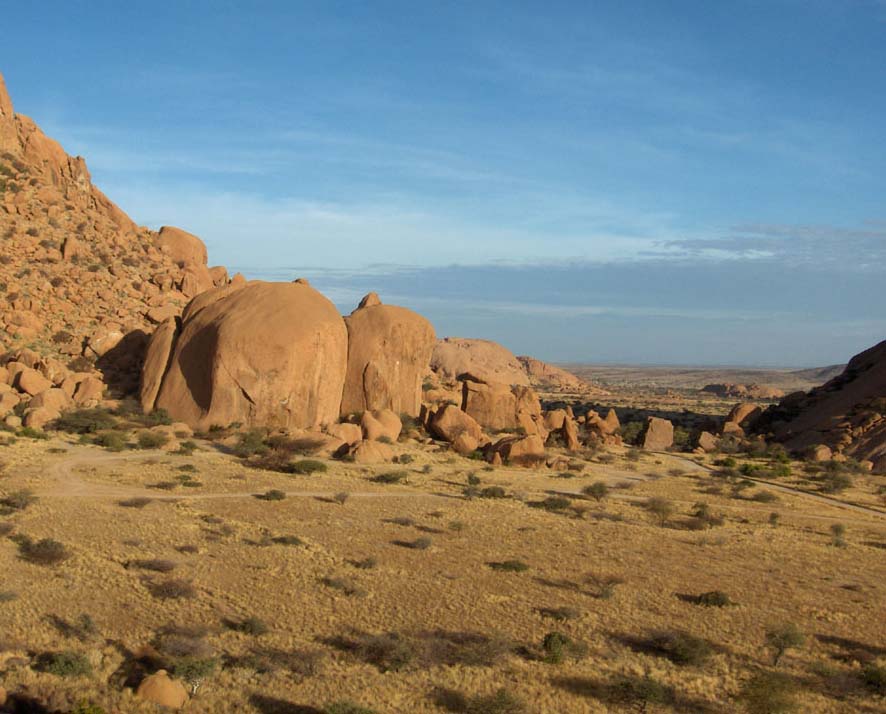 Le massif de Spitzkoppe, le 28 décembre 2006