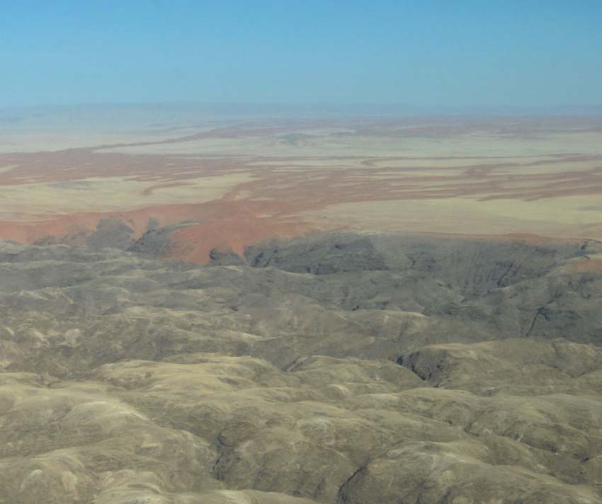 Survol du cañon de Kuiseb, le 30 décembre 2006