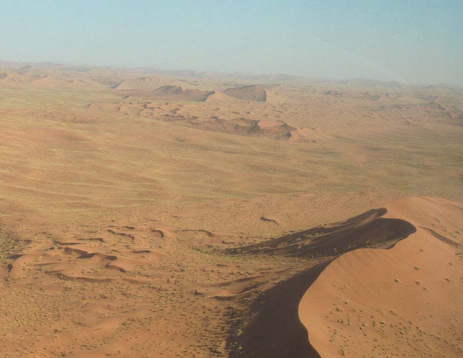 Survol des dunes du Namib, le 30 décembre 2006