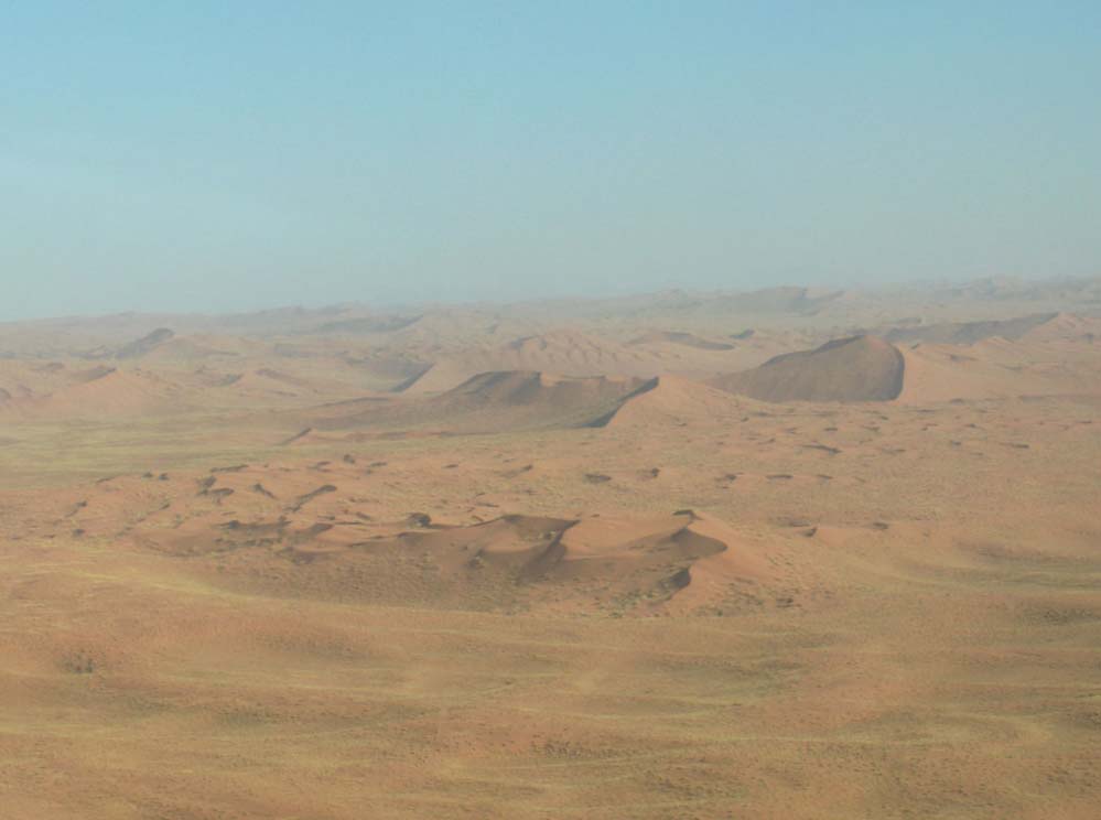 Survol des dunes du Namib, le 30 décembre 2006