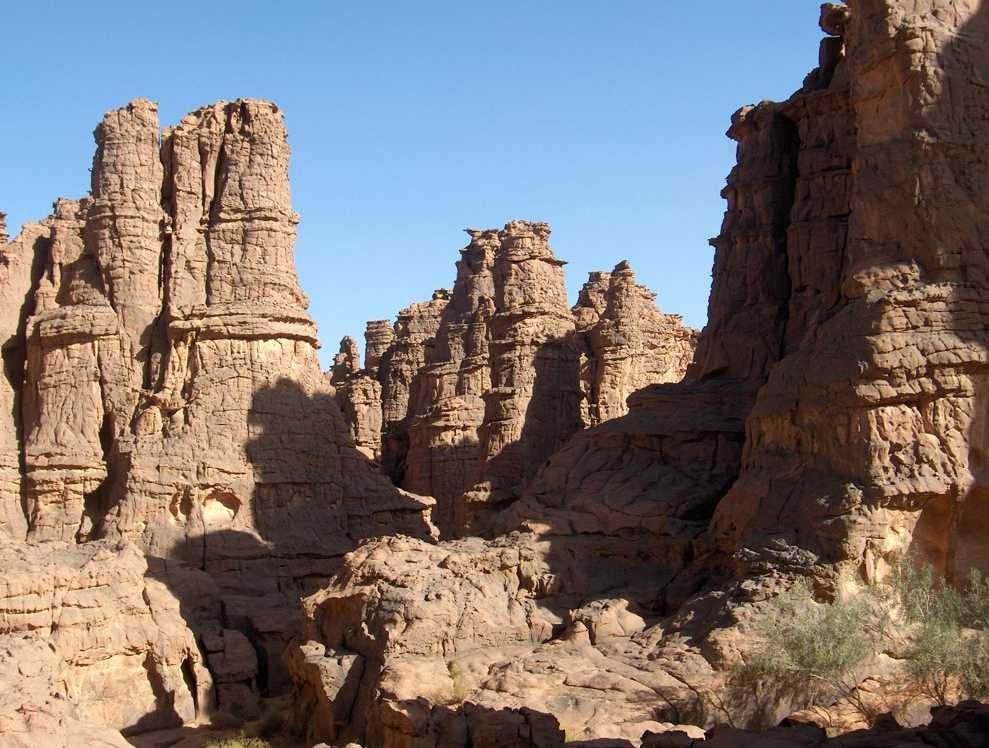 Forêt de pierres sur le Tassili n’Ajjer, le 12 mars 2006