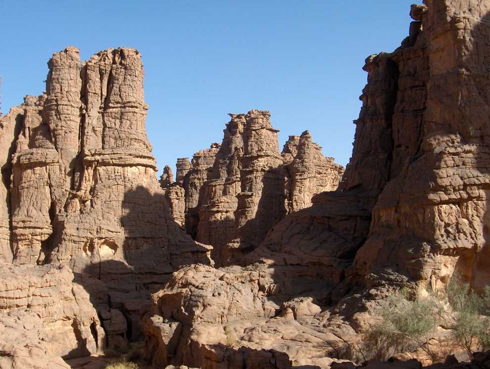 Forêt de pierres sur le Tassili n’Ajjer, le 12 mars 2006