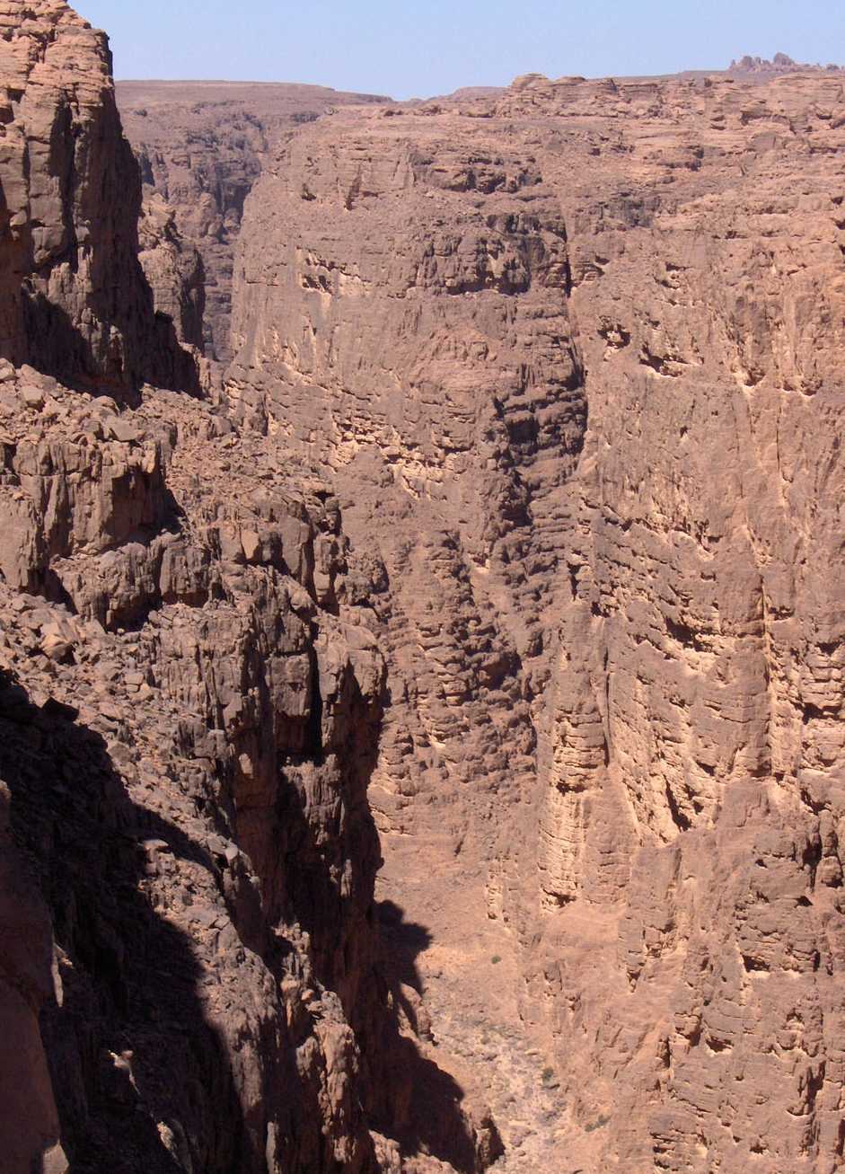 Le cañon de l’oued Tamrit, le 16 mars 2006