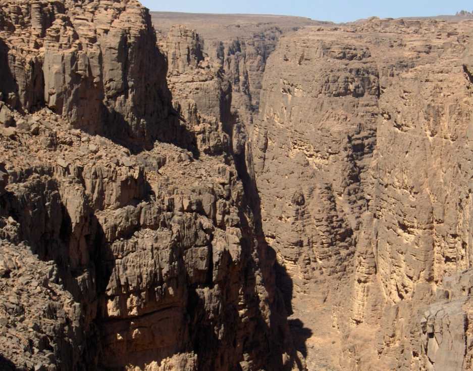 Le cañon de l’oued Tamrit, le 16 mars 2006