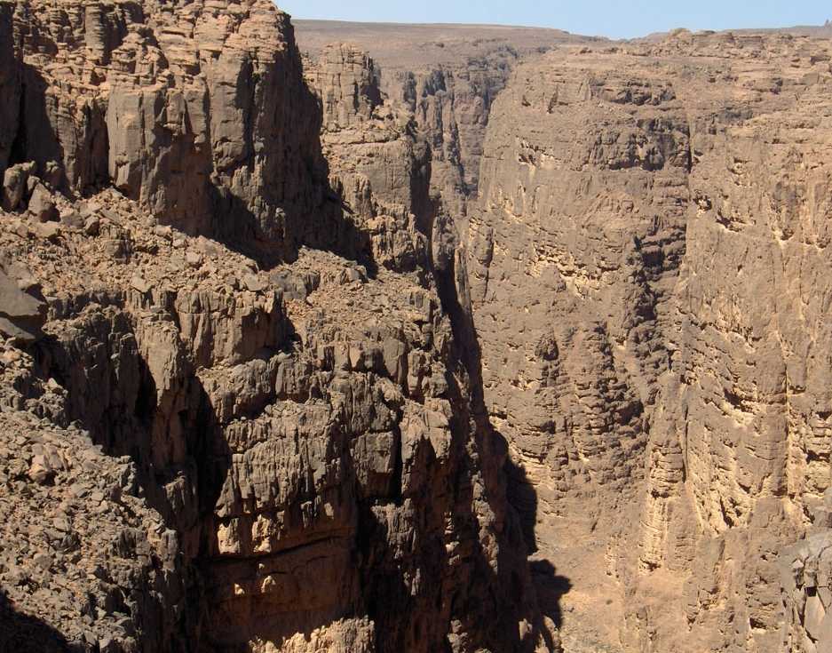 Le cañon de l’oued Tamrit, le 16 mars 2006