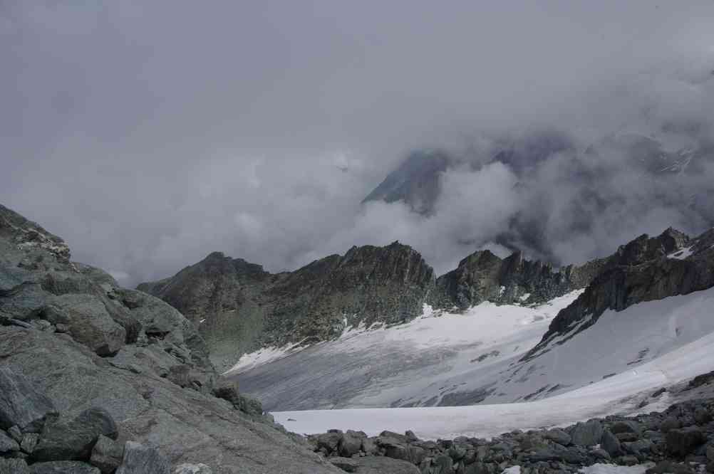 Près de la cabane des Vignettes. Le jeudi 12 août 2010