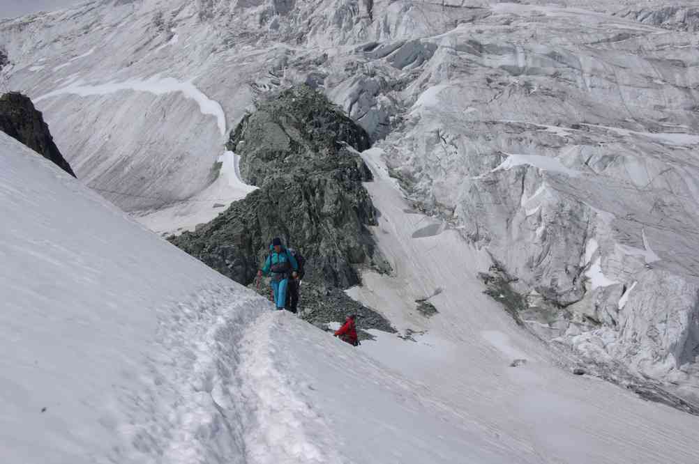 Arrivée à la cabane des Vignettes. Le jeudi 12 août 2010